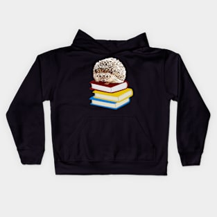 Totally Adorable Hedgehog Book Nerd Kids Hoodie